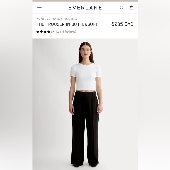 Everlane The Trouser In Buttersoft Black
size 10
NWT
Casual effortless - Picture 3 of 17